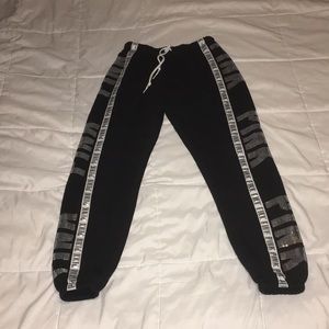 Victoria Secret Pink black sweat pants